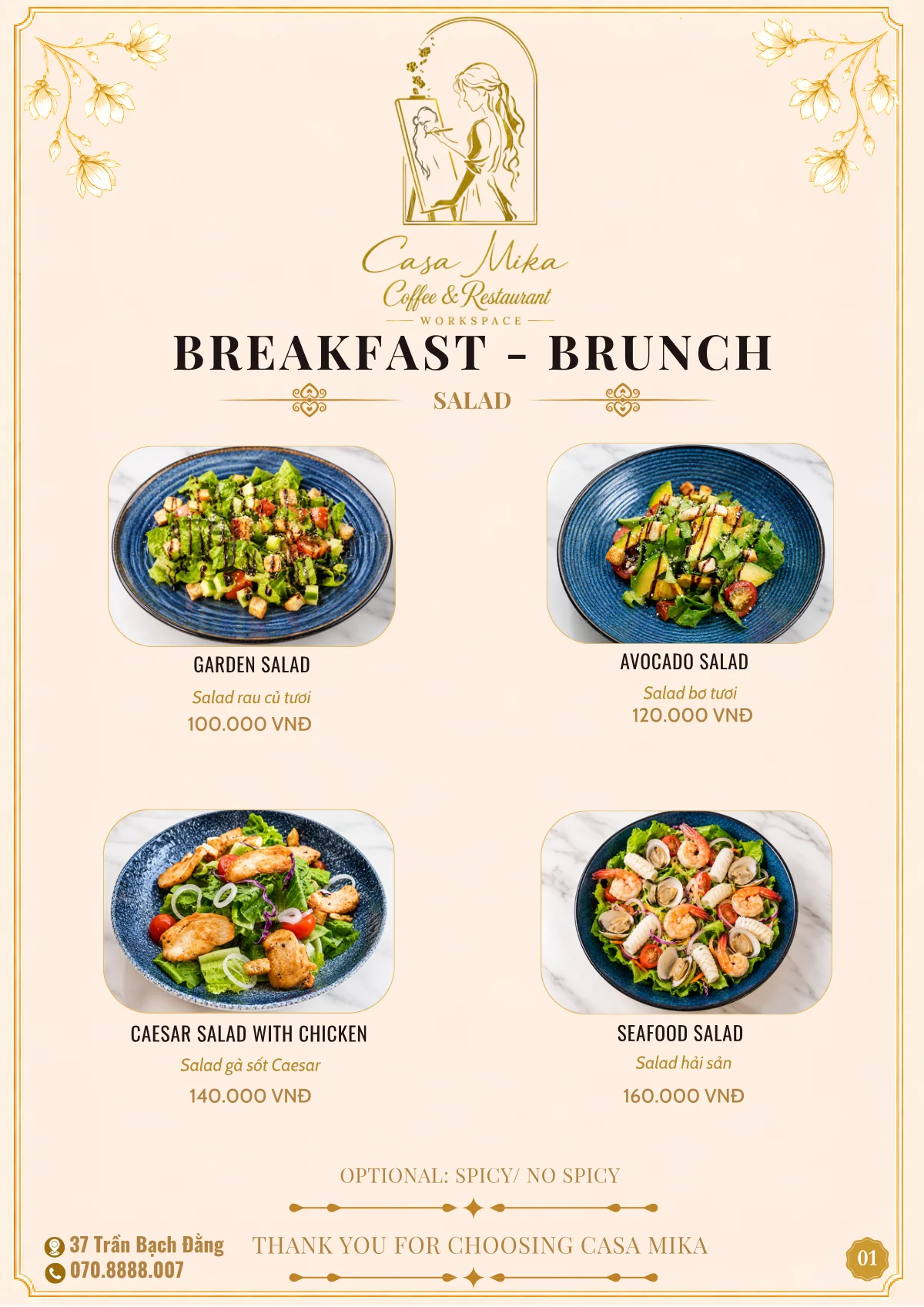 Menu Casa Mika